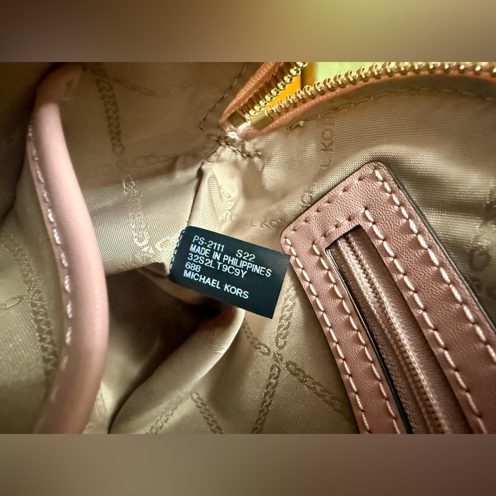 🆕MICHAEL KORS Jet SET CHARM Smokey Rose LG Dome Crossbody - Picture 15 of 16